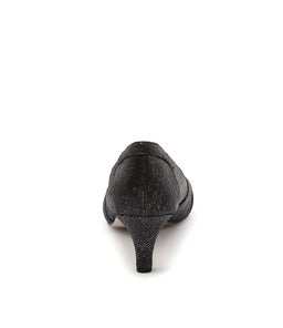 GENNY SU BLACK METALLIC SNAKE LEATHER
