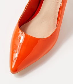 BARRIOS ORANGE PATENT LEATHER
