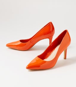 BARRIOS ORANGE PATENT LEATHER