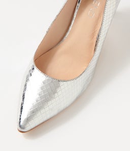 BARRIOS SILVER MIRROR LEATHER