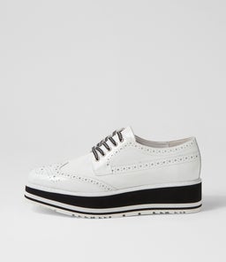 SANSI WHITE PATENT LEATHER