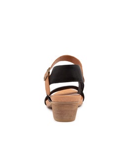 CONTROL BLACK DK TAN LEATHER