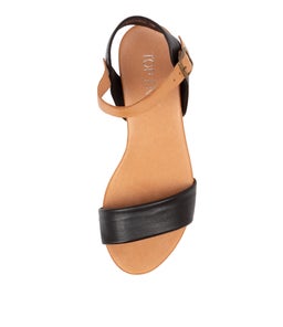 CONTROL BLACK DK TAN LEATHER