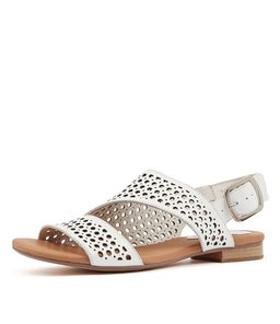 POSSESSED WHITE TAN FOOTB LEATHER LEATHER