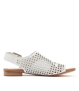 POSSESSED WHITE TAN FOOTB LEATHER LEATHER