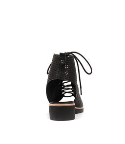 GIZELLE BLACK LEATHER