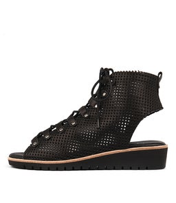 GIZELLE BLACK LEATHER