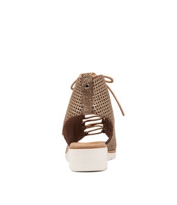 GIZELLE PEACH CRACKLE LEATHER