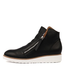Ohmy Black Leather Ankle Boots Ohmy Black Leather Ankle Boots