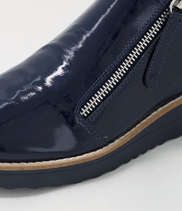 OHMY NAVY NAVY SOLE PATENT LEATHER