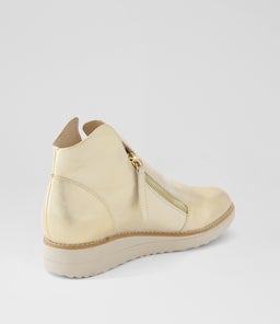 OHMY BEIGE&GOLD SMUDGE LEATHER