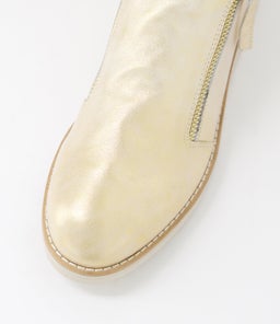OHMY BEIGE&GOLD SMUDGE LEATHER
