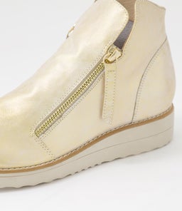 OHMY BEIGE&GOLD SMUDGE LEATHER