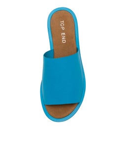 FARON TURQUOISE AQUA SOLE LEATHER