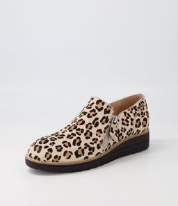 OTILIA NUDE LEOPARD BLACK SOLE PONY
