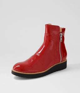 OSVALDO DK RED BLACK SOLE PATENT LEATHER
