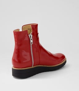 OSVALDO DK RED BLACK SOLE PATENT LEATHER