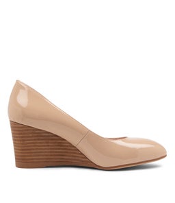 MELVINA NUDE NATURAL HEEL PATENT LEATHER