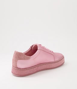 PLUMA PINK SATIN METALLIC PINK LEATHER JEWELS