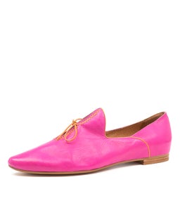 SOMMER FUCHSIA ORANGE LEATHER