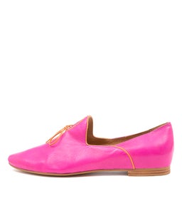 SOMMER FUCHSIA ORANGE LEATHER