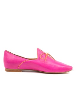SOMMER FUCHSIA ORANGE LEATHER