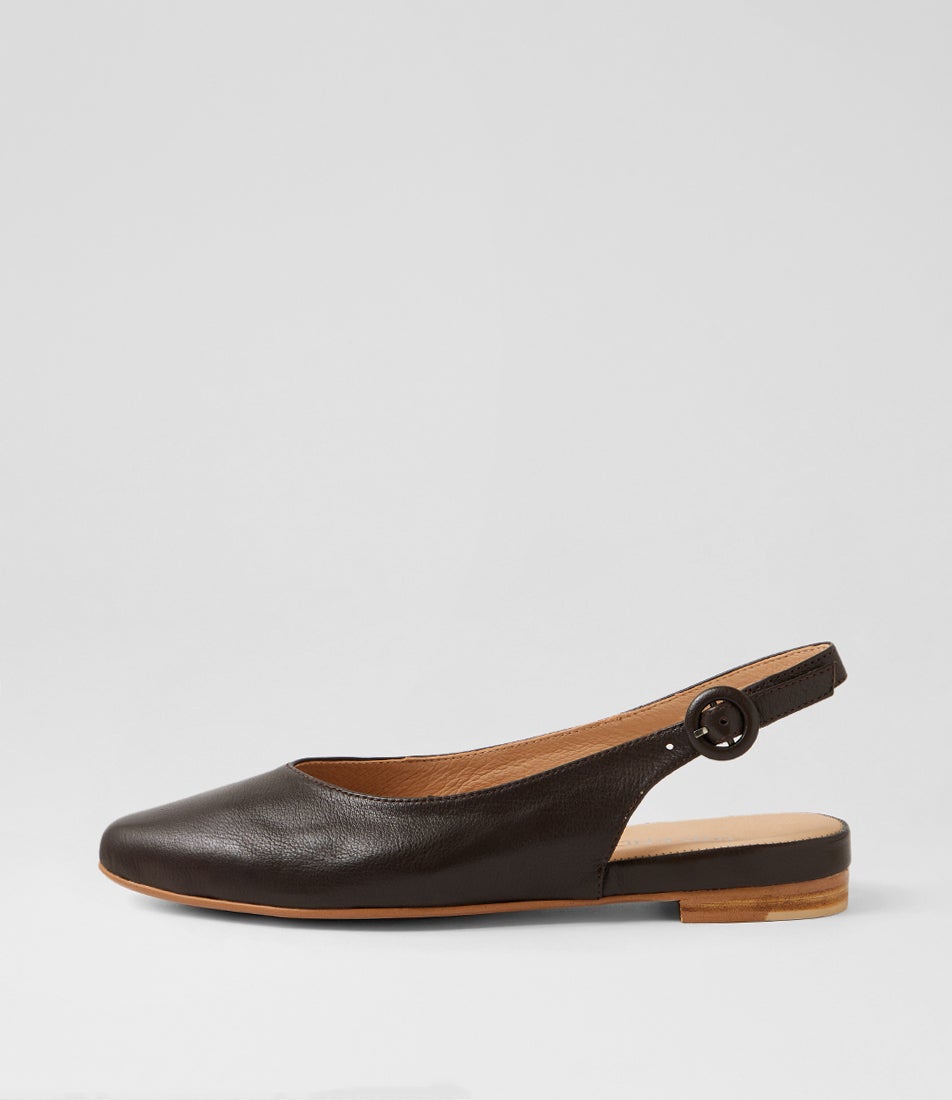 Fairy Choc Leather Flat Shoes Fairy Choc Leather Flat Shoes