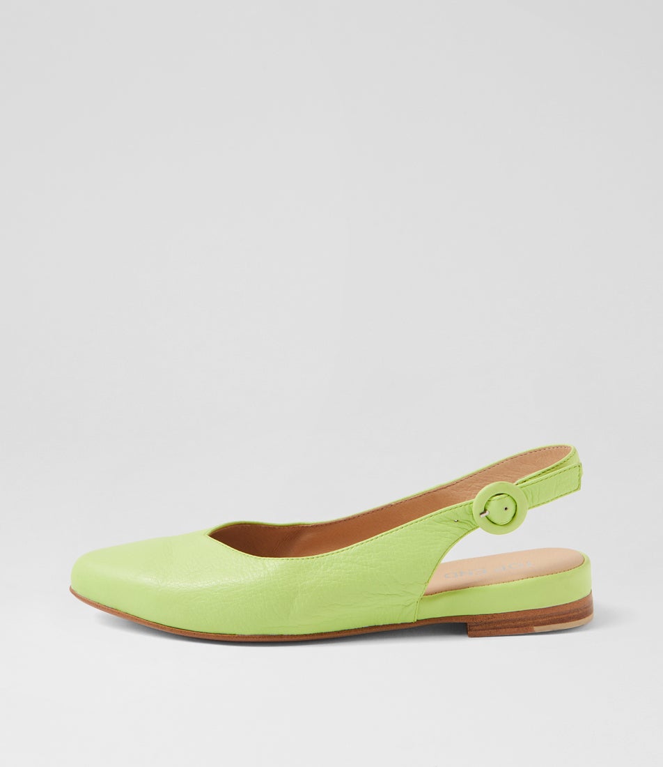 Fairy Light Citrus Leather Flat Shoes Fairy Light Citrus Leather Flat Shoes