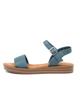 FEISTY TO MURKY BLUE LEATHER