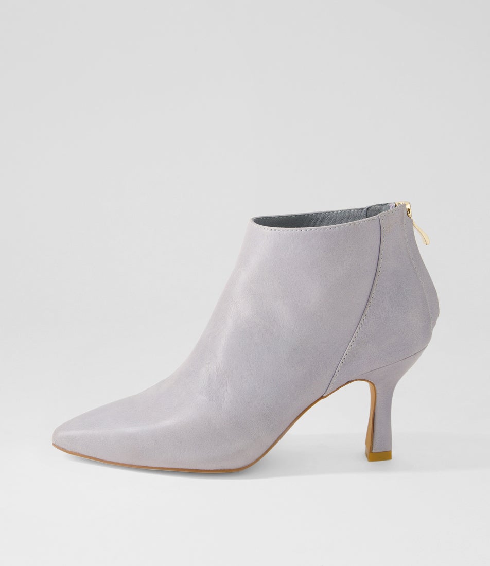 Lara Cloudy Leather Ankle Boots