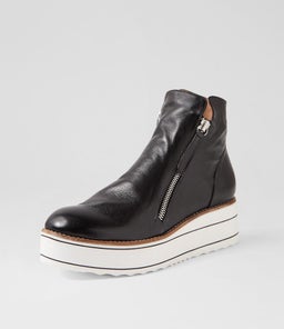 NENE TO BLACK WHITE SOLE LEATHER