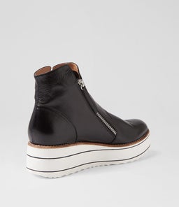 NENE TO BLACK WHITE SOLE LEATHER