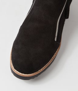 OPAL TO BLACK BLACK SUEDE FUR