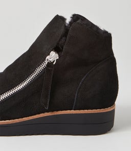 OPAL TO BLACK BLACK SUEDE FUR