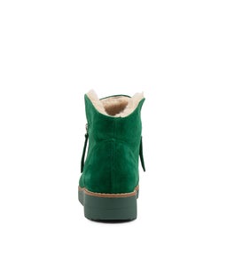 OPAL TO DK EMERALD BEIGE SUEDE FUR