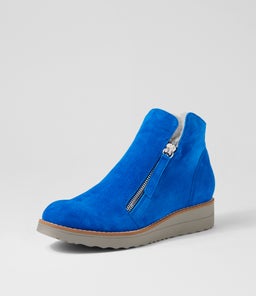OPAL TO COBALT MISTY SUEDE FUR