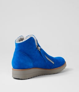 OPAL TO COBALT MISTY SUEDE FUR