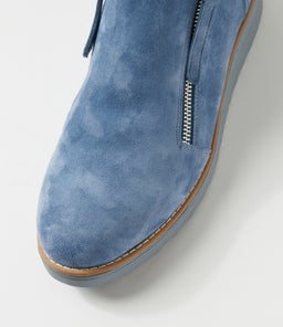 OPAL TO DENIM DENIM SPOT SUEDE FUR