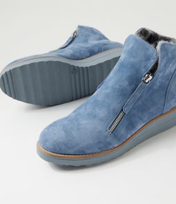 OPAL TO DENIM DENIM SPOT SUEDE FUR