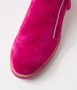 OPAL TO DK FUCHSIA BEIGE SUEDE FUR