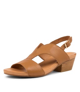 CARMEL TO DK TAN LEATHER