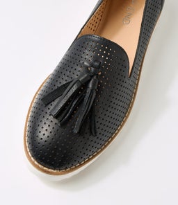 OHWIN TO BLACK WHITE SOLE LEATHER