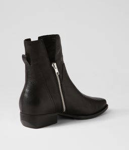 GAINES TO BLACK BLACK HEEL LEATHER
