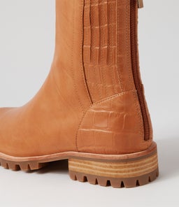 MARTINN TO TAN CROC LEATHER