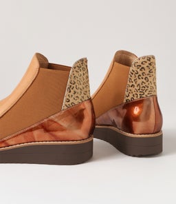OSIEL TO DK TAN CAMEL&GOLD LEOPARD MULTI