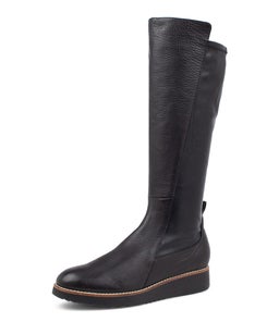 OLETTA TO BLACK BLACK SOLE LEATHER STRETCH SMOOTH