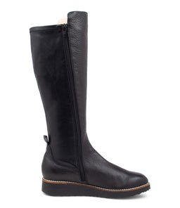 OLETTA TO BLACK BLACK SOLE LEATHER STRETCH SMOOTH