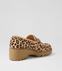 XAXI TO BLONDE LEOPARD LATTE PONY LEATHER