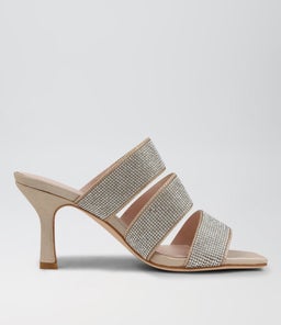 LOMME TO NUDE SHIMMER SILVER LEATHER JEWELS