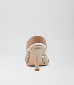 LOMME TO NUDE SHIMMER SILVER LEATHER JEWELS